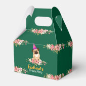 Ballotins Anniversaire de enfant floral mignon (Arrière)