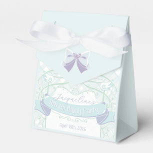 Ballotins Anniversaire de la princesse Art Nouveau bleue