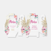 Ballotins Anniversaire de l'Aloha Tropical Pink Pineappal Fl (Déplié)