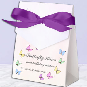 Ballotins Anniversaire de papillons colorés