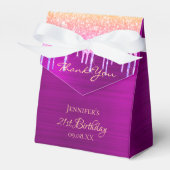 Ballotins Anniversaire de parties scintillant rose violet go (Verso)