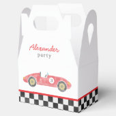 Ballotins anniversaire de voiture de course bleue (Ouvert)