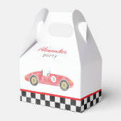 Ballotins anniversaire de voiture de course bleue (Verso)