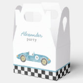 Ballotins anniversaire de voiture de course bleue (Ouvert)
