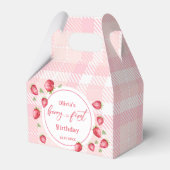 Ballotins Anniversaire des fraises roses En vichy (Verso)