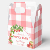 Ballotins Anniversaire des fraises roses En vichy (Ouvert)