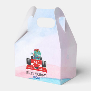 Ballotins Anniversaire Dinosaur course voiture rouge course 