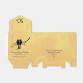 Ballotins Anniversaire d'or Lovebirds (Déplié)