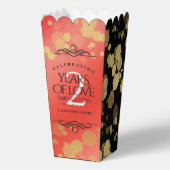 Ballotins Anniversaire élégant du 2ème Mariage Garnet (Verso)