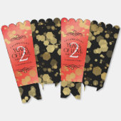 Ballotins Anniversaire élégant du 2ème Mariage Garnet (Déplié)