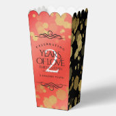 Ballotins Anniversaire élégant du 2ème Mariage Garnet (Recto)