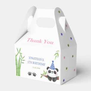 Ballotins Anniversaire Enfant Panda Bamboo Vert 