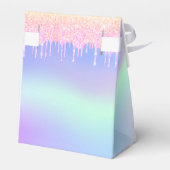 Ballotins Anniversaire fête rose violet holographique (Arrière)