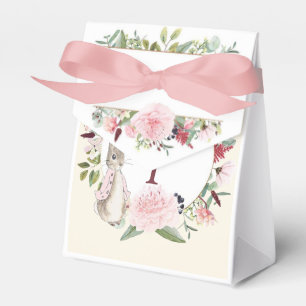 Ballotins Anniversaire floral de lapin rose classique