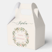 Ballotins Anniversaire floral élégant - Boîte de réception p (Verso)