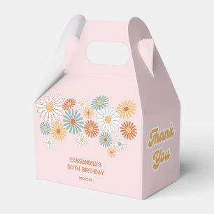 Ballotins Anniversaire Floral Rétro Daisy Boho Groovy