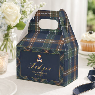 Ballotins Anniversaire Garçon Ourson Navy Carreaux Teddy Bea