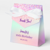 Ballotins Anniversaire holographique rose violet (Verso)