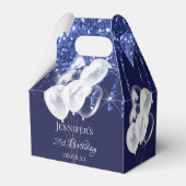 Ballotins Anniversaire marine bleu blanc parties scintillant (Verso)