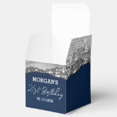 Ballotins Anniversaire Marine Blue Silver Parties scintillan (Ouvert)