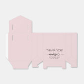 Ballotins Anniversaire Minimal Dusty Pink Monogramme Nom Scr (Déplié)