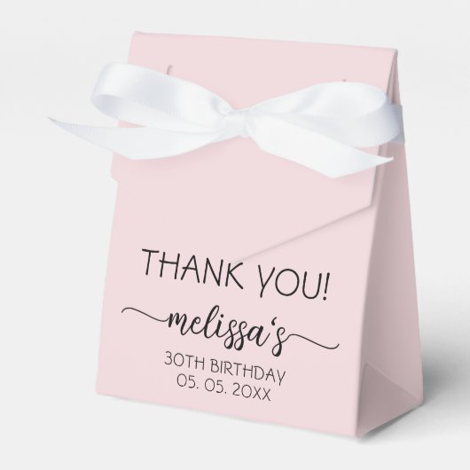 Ballotins Anniversaire Minimal Dusty Pink Monogramme Nom Scr (Verso)