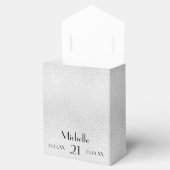 Ballotins Anniversaire monogramme argent nom des diamants (Ouvert)