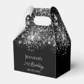 Ballotins Anniversaire noir blanc parties scintillant monogr (Verso)