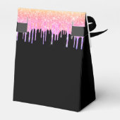 Ballotins Anniversaire noir rose gouttes merci (Arrière)