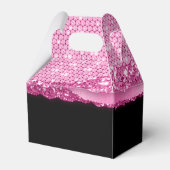 Ballotins Anniversaire Noir rose Parties scintillant Nom Mer (Arrière)