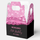 Ballotins Anniversaire Noir rose Parties scintillant Nom Mer (Ouvert)