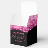 Ballotins Anniversaire Noir rose Parties scintillant Nom Mer (Ouvert)