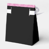 Ballotins Anniversaire Noir rose Parties scintillant Nom Mer (Arrière)