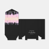 Ballotins Anniversaire parties scintillant arc-en-ciel noir (Déplié)