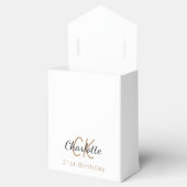 Ballotins Anniversaire parties scintillant blanche or monogr (Ouvert)