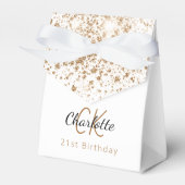 Ballotins Anniversaire parties scintillant blanche or monogr (Verso)