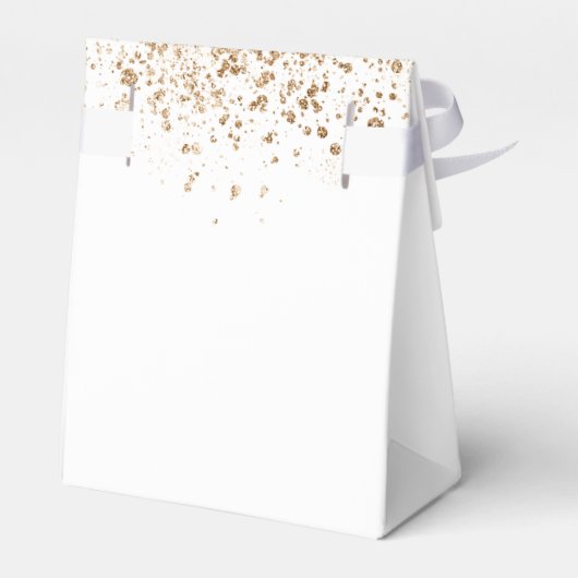 Ballotins Anniversaire parties scintillant blanche or monogr (Arrière)