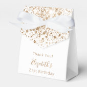 Ballotins Anniversaire parties scintillant d'or blanc merci (Verso)