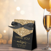 Ballotins Anniversaire Parties scintillant or Monogramme Scr