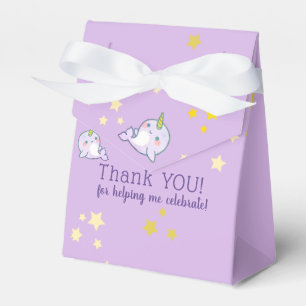 Ballotins Anniversaire pourpre de bébé de Narwhal avec des