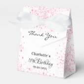 Ballotins Anniversaire rose blanc parties scintillant merci (Verso)