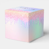 Ballotins Anniversaire rose holographique merci (Arrière)