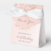 Ballotins Anniversaire rose or rousse rose merci (Verso)