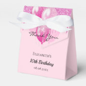 Ballotins Anniversaire rose parties scintillant gouttes ball (Verso)