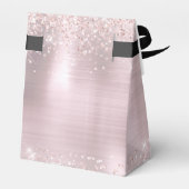 Ballotins Anniversaire Rose Parties scintillant or Monogramm (Arrière)