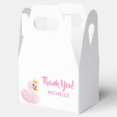 Ballotins Anniversaire rose princesse cygne blanche fille (Ouvert)