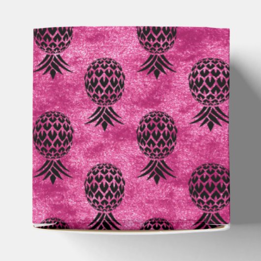 Ballotins Anniversaire tropical rose et noir ananas (Haut)