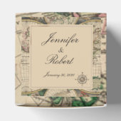 Ballotins Antique Ancien Monde Carte Mariage Favor Box (Haut)