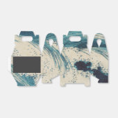 Ballotins Antique Japonais Bleu Vagues Océan Imprimer (Déplié)