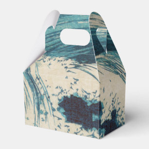 Ballotins Antique Japonais Bleu Vagues Océan Imprimer